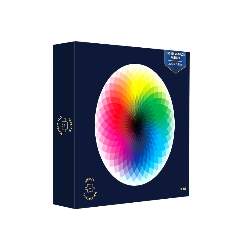 

Action Figure Model Round Puzzle 1000 Pieces Adult Thousandcolor Rainbow Earth Starry Sky 3D Plane Puzzle Toys for Children Gift