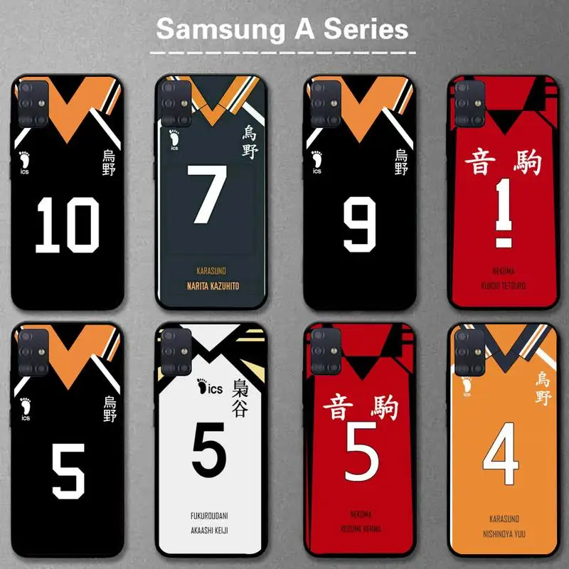 

Haikyuu!! Karasuno Jersey Shoyo Hinata Phone Case For Samsung A20s A30S A31 A40 A50S A51 A70 A71 A80 5G A32 A02 Fundas Coque