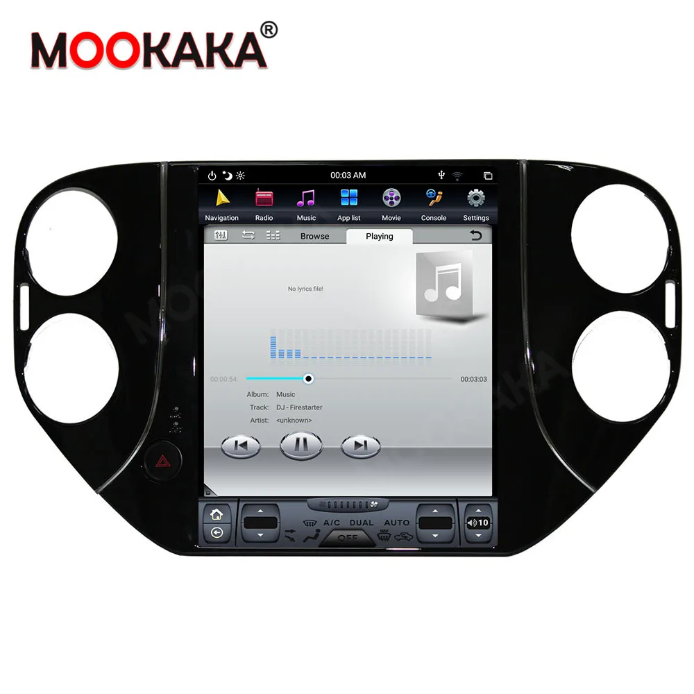 Автомобильный GPS навигатор в стиле Tesla Android 9 0 4 Гб + 64 ГБ для Volkswagen Tiguan 2007 2016 стерео головное устройство