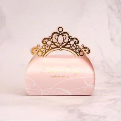 50 шт./лот Подарочная коробка с бронзовым покрытием конфет свадебный подарок