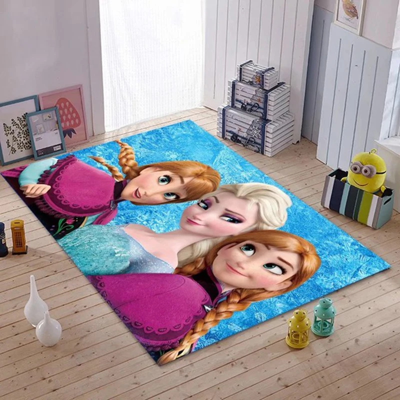 

Disney Frozen Rug Carpet Bathroom Decoration Door Mats Outdoor Anime Rug Kitchen Mats for Living Room floor mat Tapis