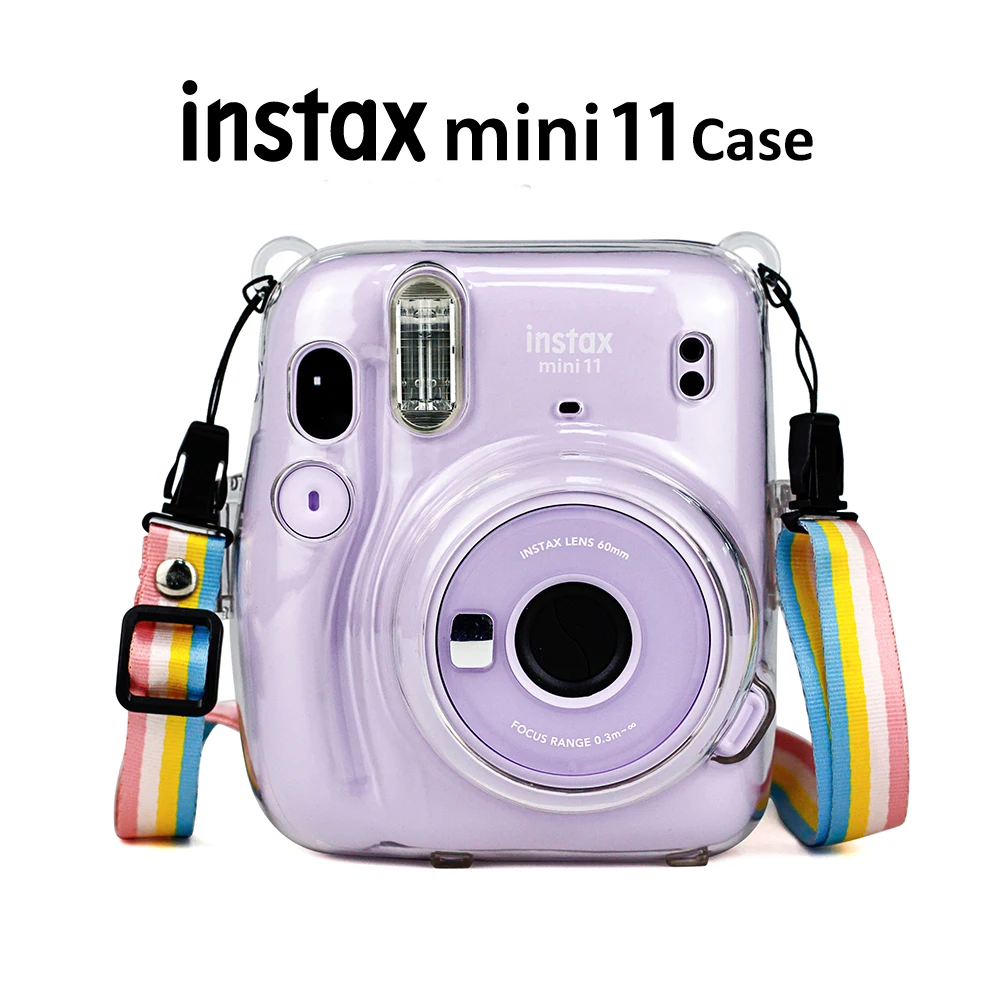 Прозрачный чехол для Fujifilm Instax Mini 11 Instant Camera сумка кристально жесткий с плечевым