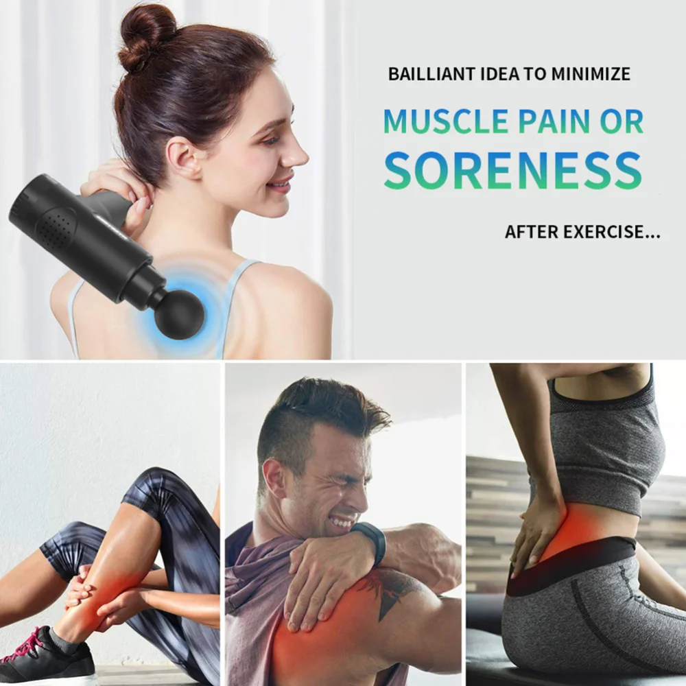 

1 Set 3rd Electric Fascia Massager Vibration Massaging Tool Fitness Massager Muscle Relaxation Equipment (With AU Plug)