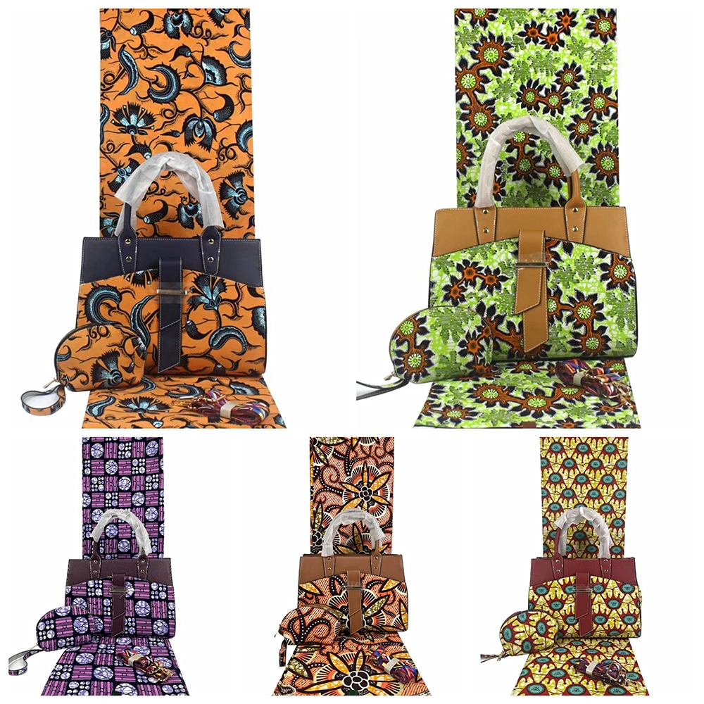 

2021 нигерийская женская сумка, дамская сумочка, высококачественный клатч из Ганы и Анкары, подходит к Африканскому натуральному вощеному тк...