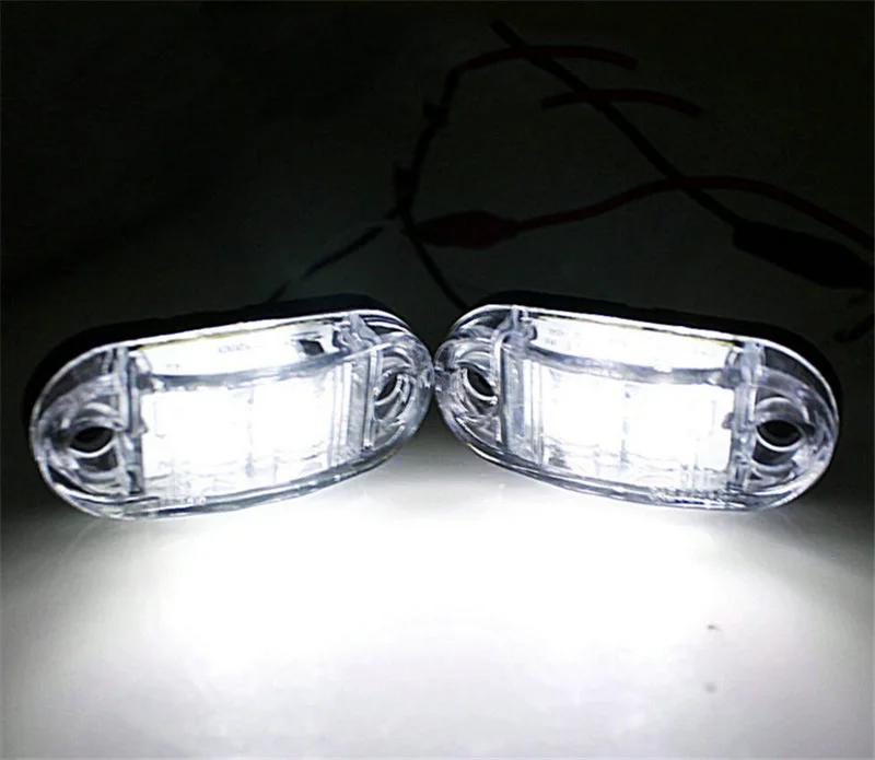 2Pcs 12V/24V Car Truck Trailer Piranha LED Side Marker Blinker Light Lamp Bulb Turn Signals Accessories hot sale | Автомобили и