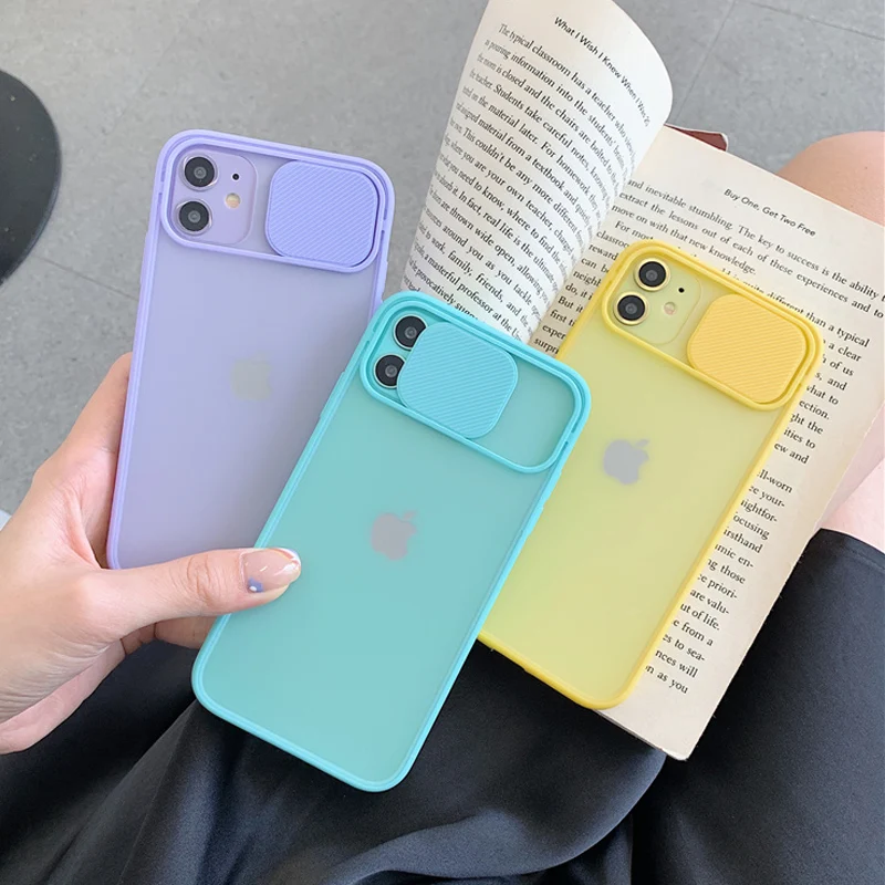 

Camera Lens Protection Phone Case For iPhone 11 12 Pro X XR XS Max 8 7 6 6s Plus SE 2 Fashion Color Candy Soft Phone Case Fundas