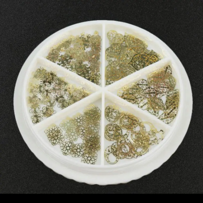 Винтажные кружевные золотые банты предметы для дизайна ногтей декор сделай сам