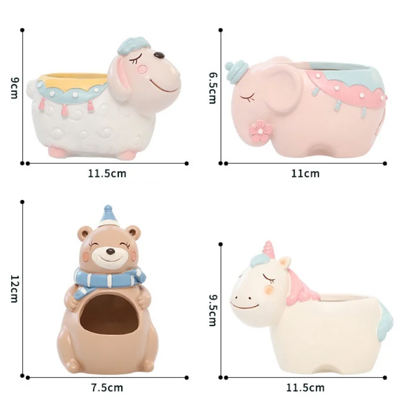 Креативный горшок из смолы для домашнего садоводства Новый #|Цветочные горшки и