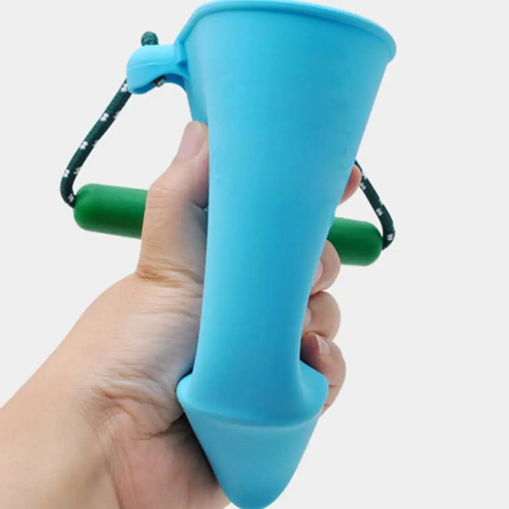 

Baby Folding Beach Bucket Silicone Folding Hand Drum Toy Children Bath Toy Sand Dabbling Pour Water Toy Folding Basin