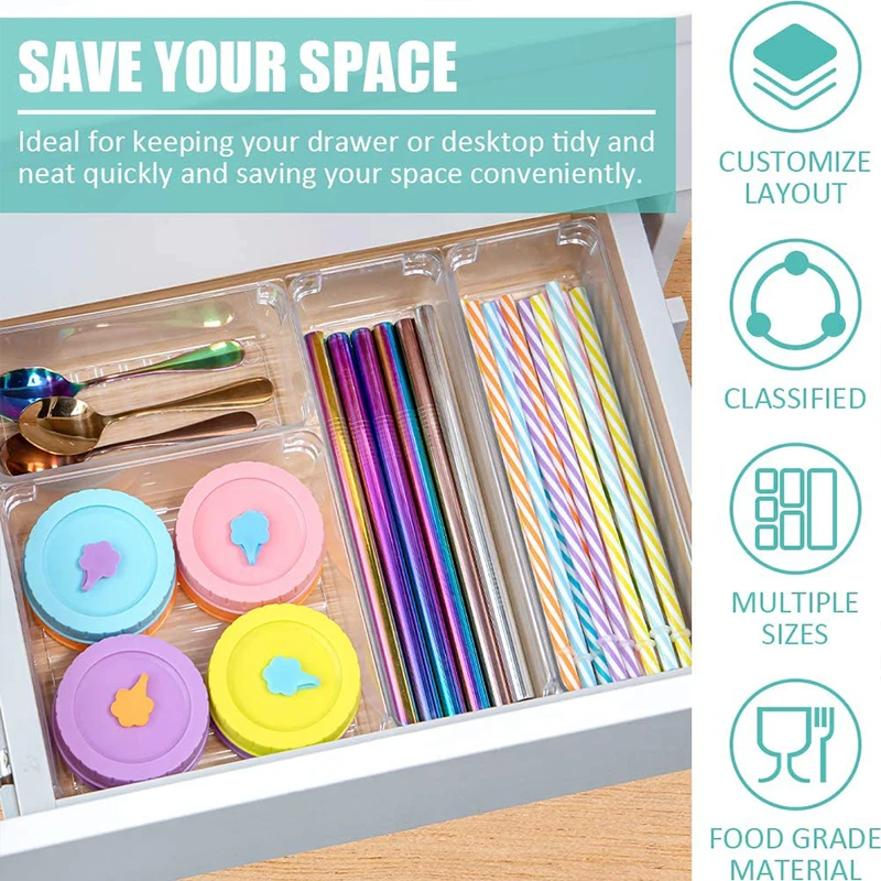 9/12 шт кухонный Органайзер Ящик Тип офисный Экономия пространства контейнер для