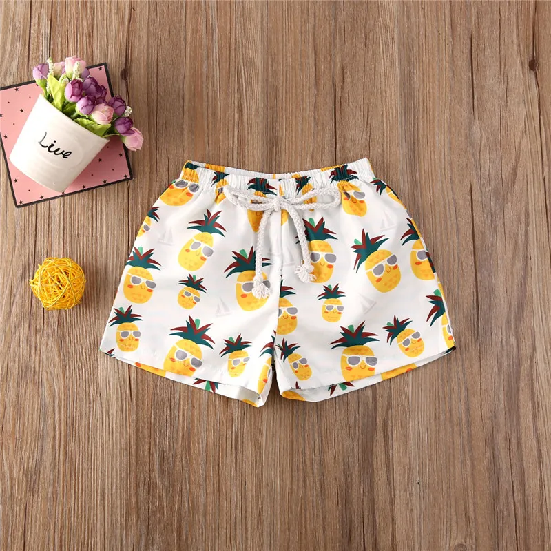 Pantalones cortos de secado r&aacute;pido para ni&ntilde;os, Ba&ntilde;ador estampado para surf, Playa-3