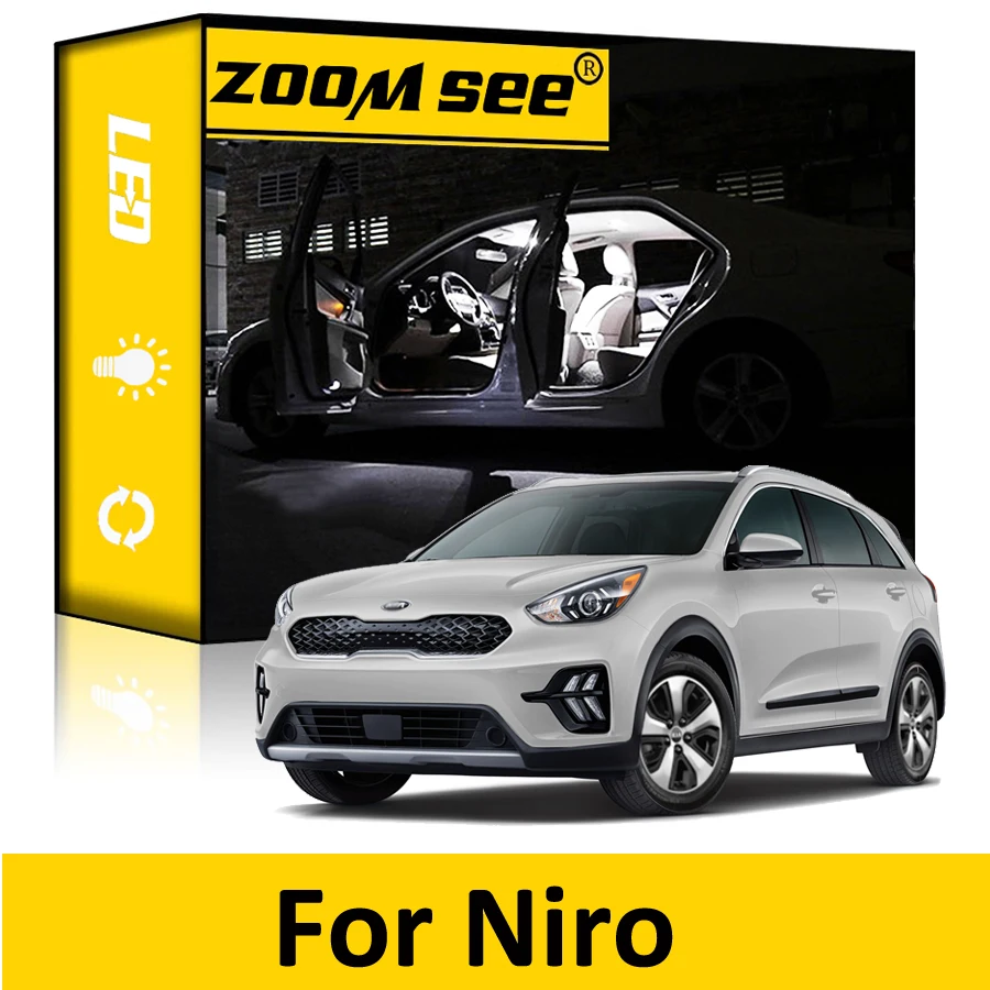 

13 шт. светодиодные внутренние купольные лампы для багажника для Kia Niro EV для Niro e-Niro 2016 2017 2018 2019 2020 2021 2022