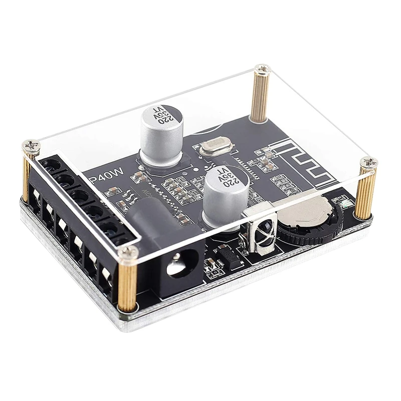 Stereo Bluetooth Power Amplifier Board Remote Control 5V 12V 24V 20W 30W 40W Infrared Receiver Module with Case | Электроника