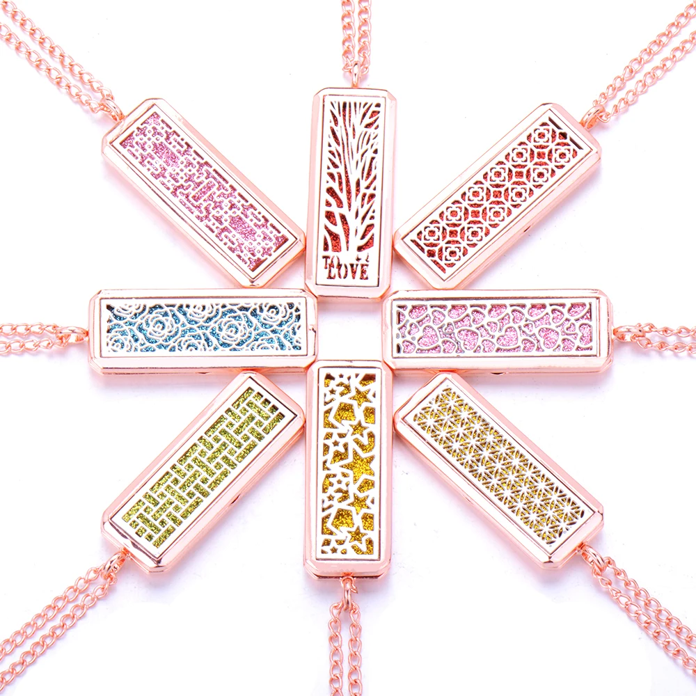 Магнитный прямоугольник ароматерапия диффузор ожерелье ювелирные изделия