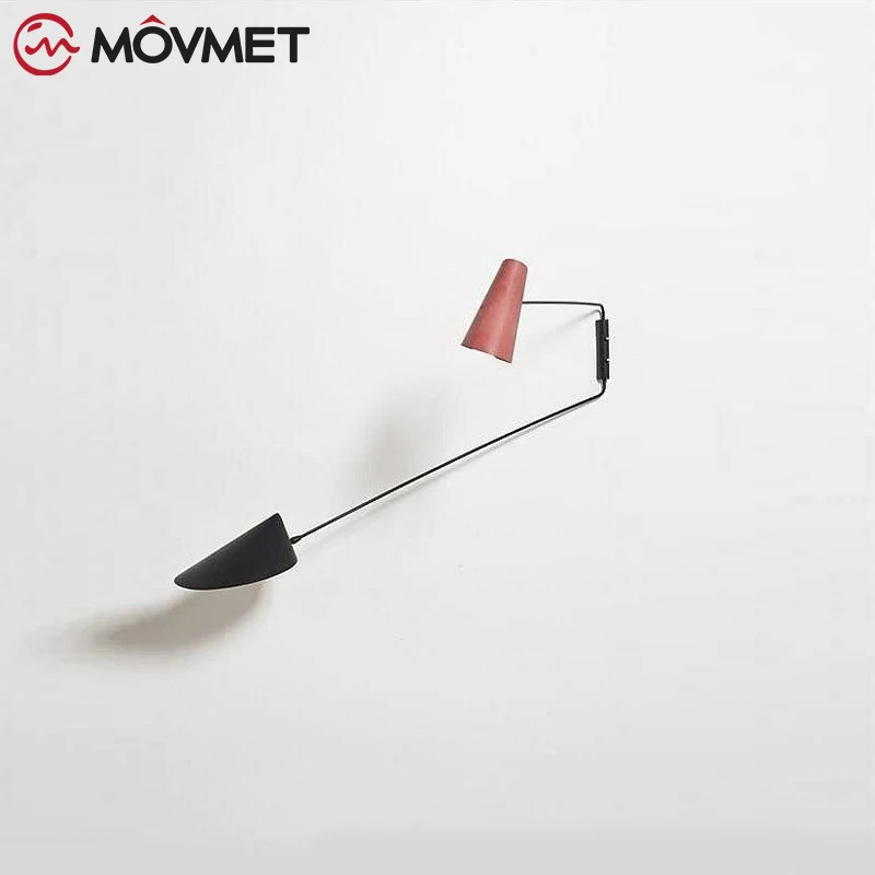 Simple Modern Industrial Long Swing Arm Black Wall Lamp Sconce Vintage E27 Lights For Bedroom Matel Reading Home Lighting | Лампы и