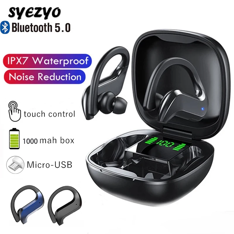 MD03 Wireless Bluetooth Headphones Waterproof Sport Headset With Mic Gaming Earbuds For Oppo Iphones Huawei Xiaomi TWS Earphones