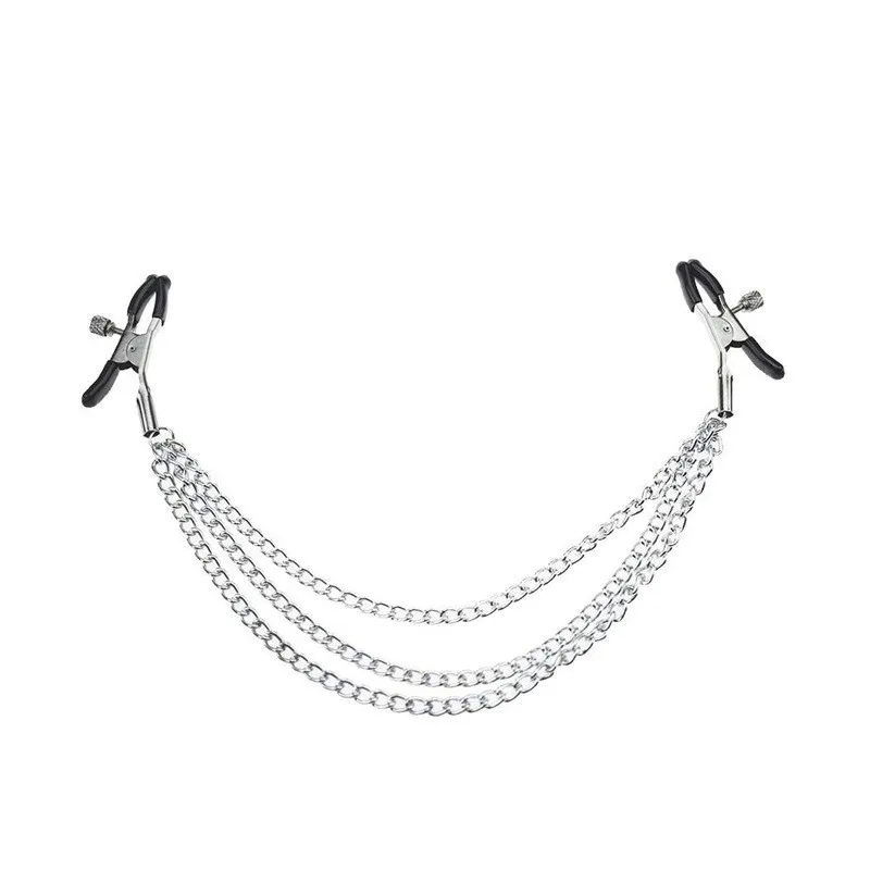 Зажимы для сосков 3 цепи|Игры взрослых| |