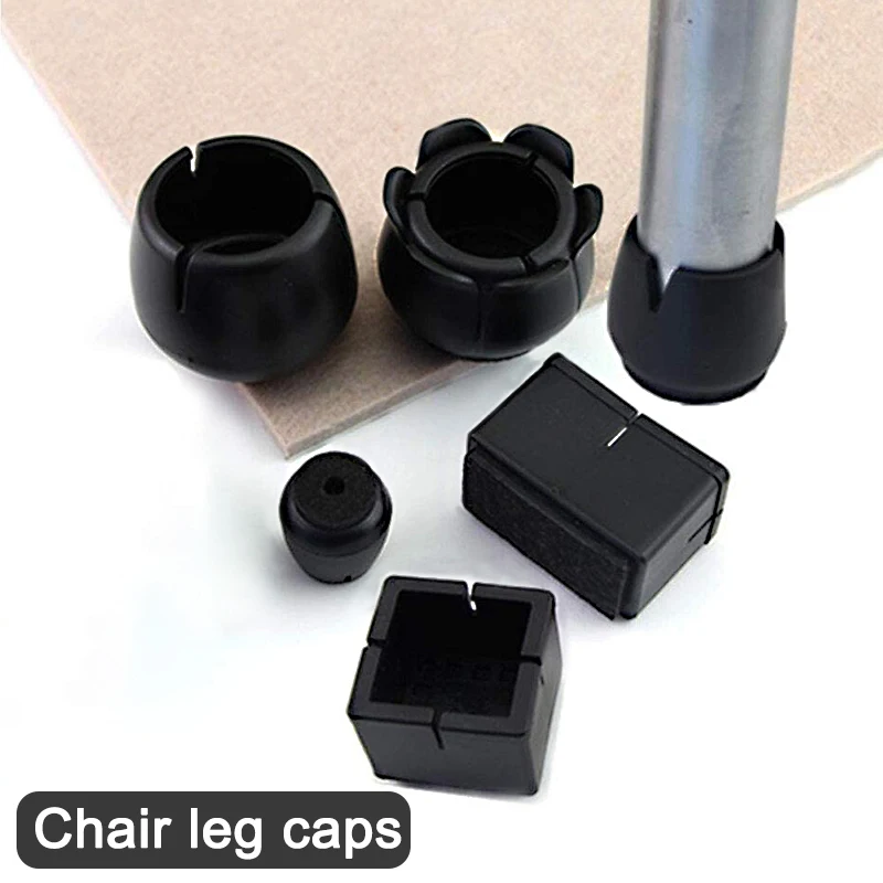 Rectangular Round Square Chair Leg Cap Protector Cover Furniture Table Covers Bottom Circle | Мебель