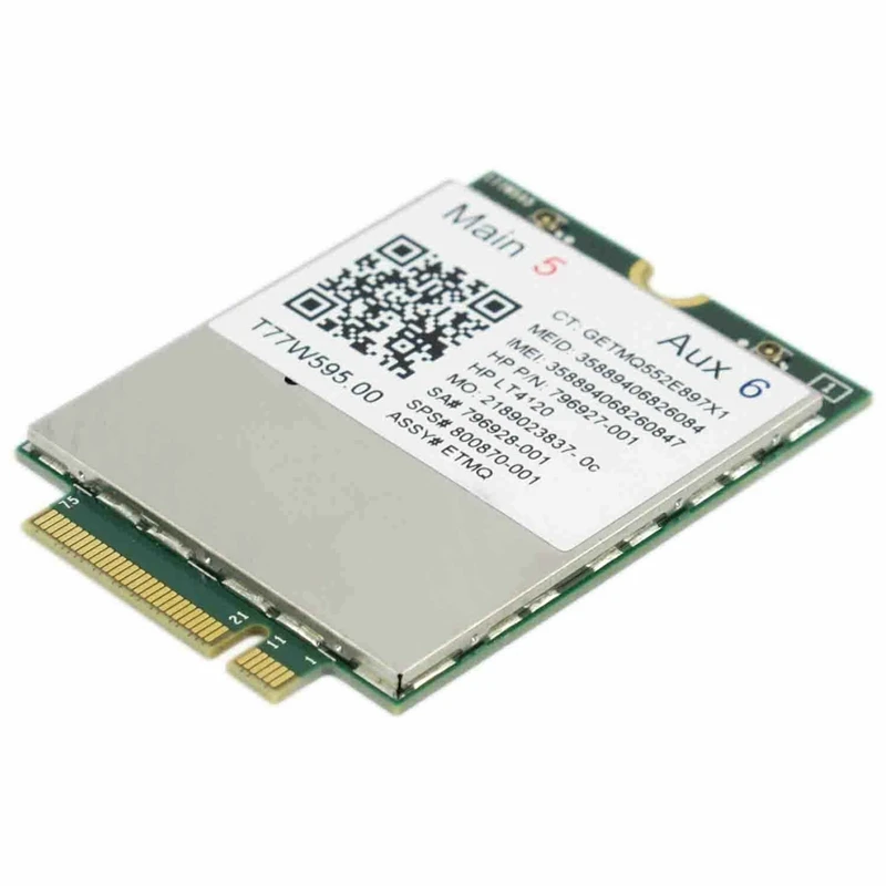 Lt4120 X5 LTE T77W595 796928 001 аккумулятор большой емкости 4G WWAN M.2 150 Мбит/с модем для HP Elite X2 840