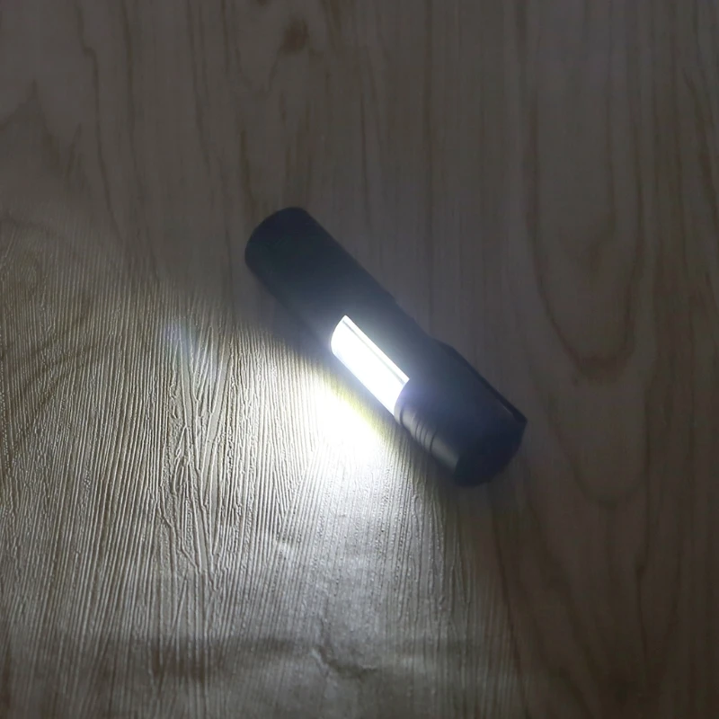 

12000 Lumen Mini Flashlight XPE+COB LED Torch Lamp Penlight AA/14500 4 Modes