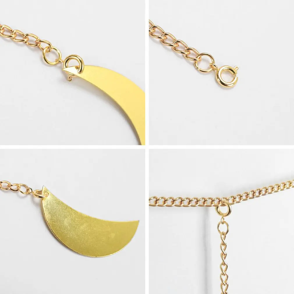 Золотое подвесное украшение в форме Солнца и Луны настенное металлическое для