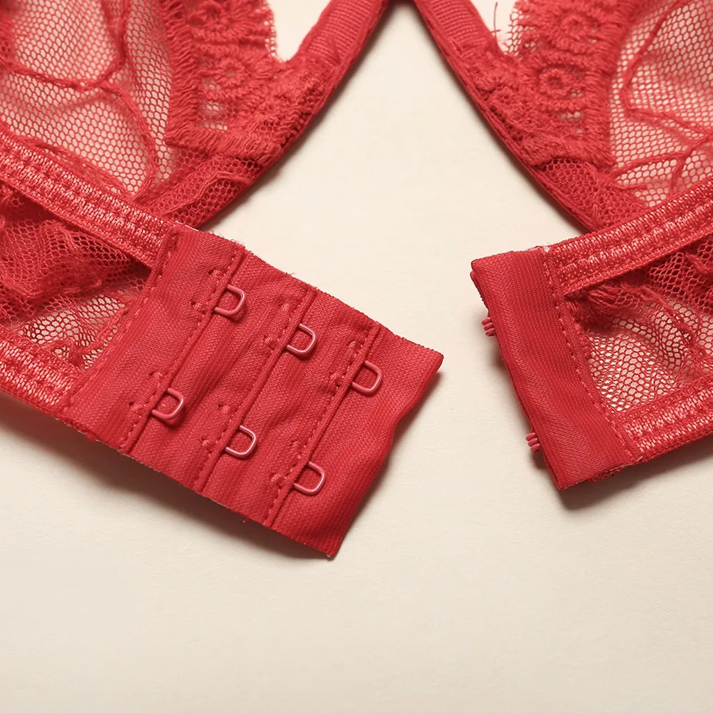 Пикантные Для женщин нижнего белья с цветочным рисунком кружевное женское белье