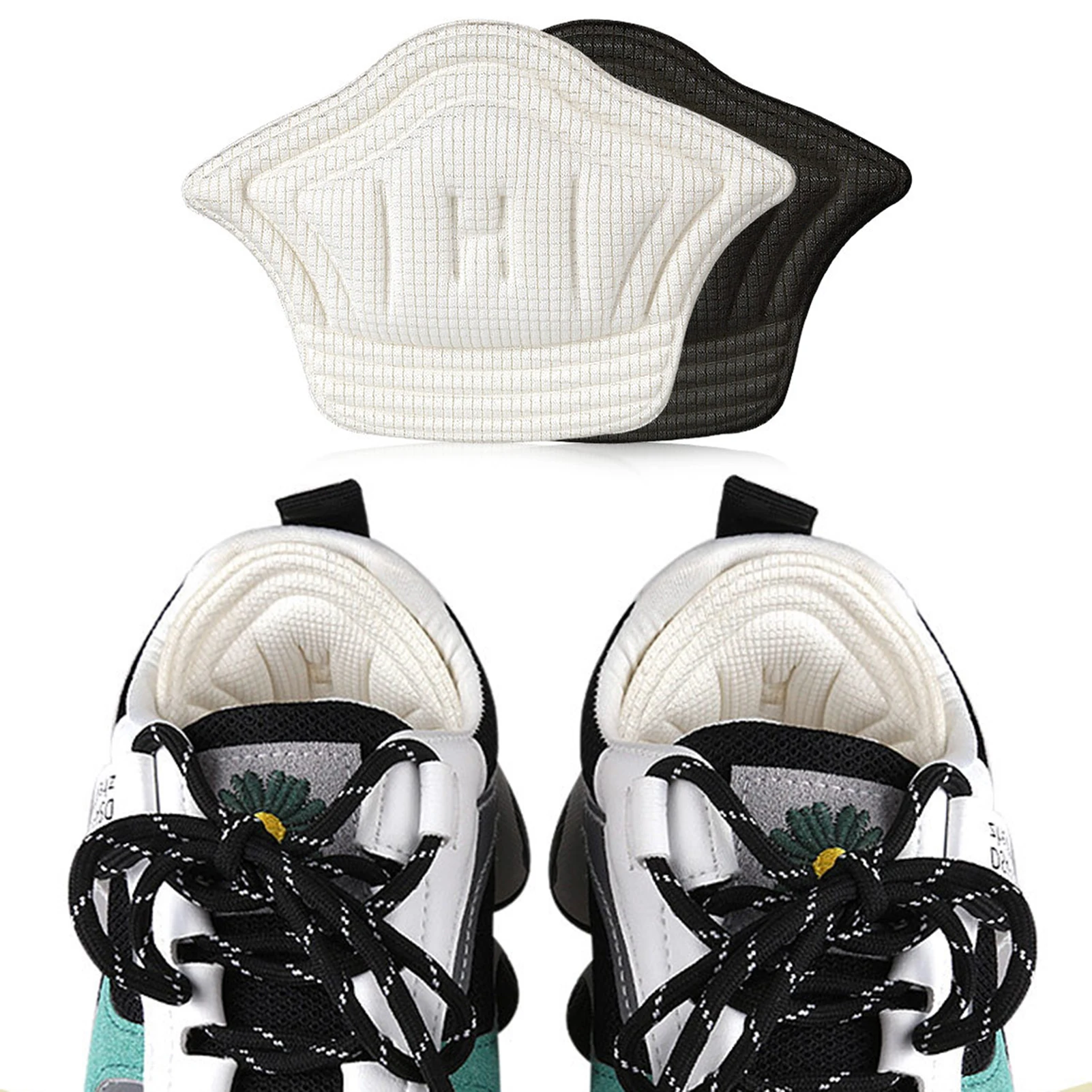 2 шт. аварии стельки Лоскутная обувь обратно Стикеры подходит для различных видов