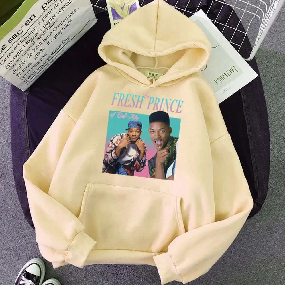 

Fashion The Fresh Prince Of Bel Air printed harajuku hoodie women Will Smith pullover Hip hop street unisex hoodie loose hoodie