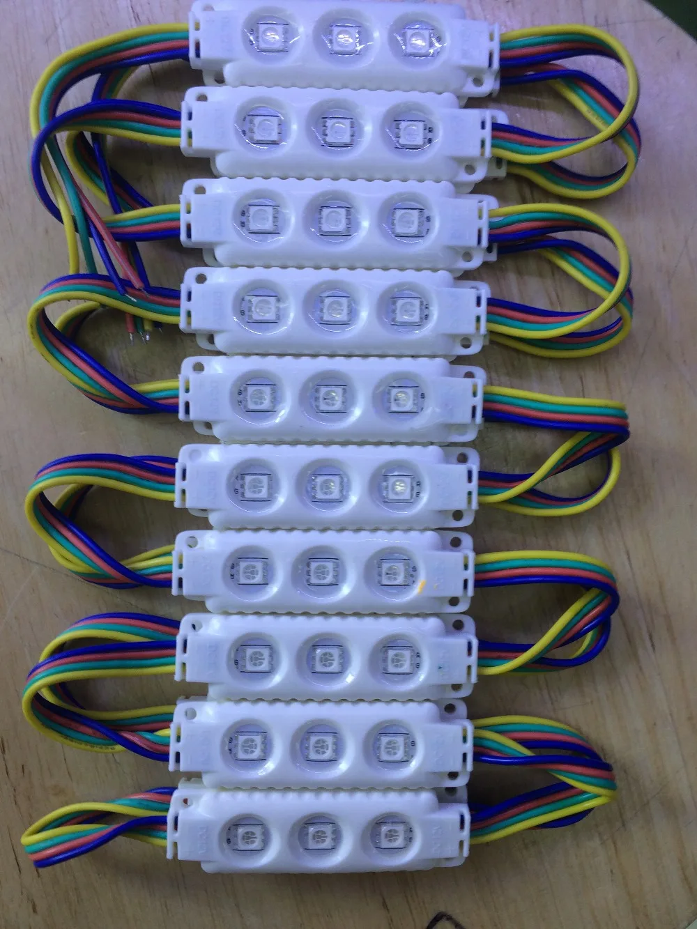 5050 RGB 3 светодиода Светодиодный модуль 12VDC 0 75 Вт светодиодный 100 шт./лот 2 года