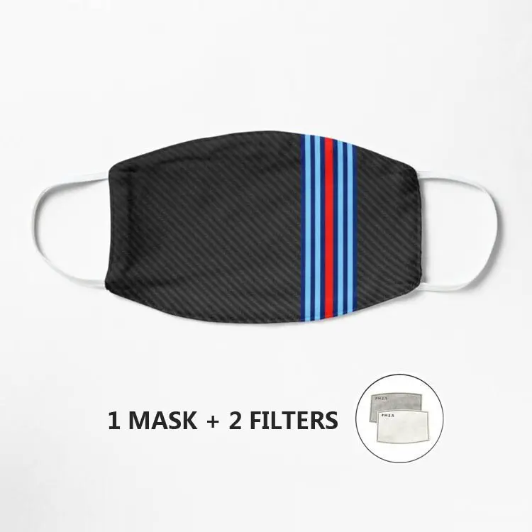

Carbon Fiber Racing Stripes 9 Mask Mask Anti-Dust Cotton Anime Cartoon Mouth Mask hip teeth mouth Muffle Face Mascarilla