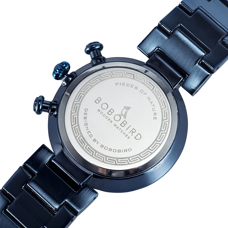 Мужские деревянные кварцевые часы с секундомером ручной работы|Кварцевые