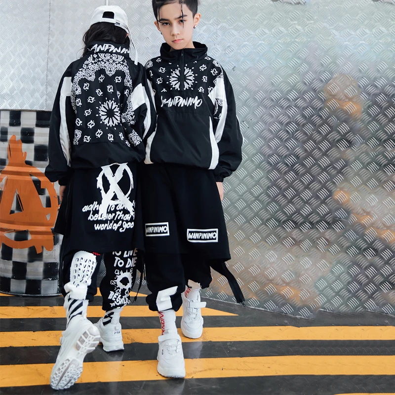 Детская одежда в стиле хип хоп костюм для танцев под джаз костюмы мальчиков