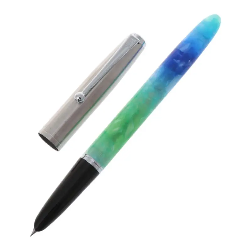 2 1 шт. Jinhao 51A роскошная мужская авторучка, деловая Студенческая ручка, 0,38 мм, очень тонкая ручка для каллиграфии, школьные офисные принадлежности для письма - Цвет: 2