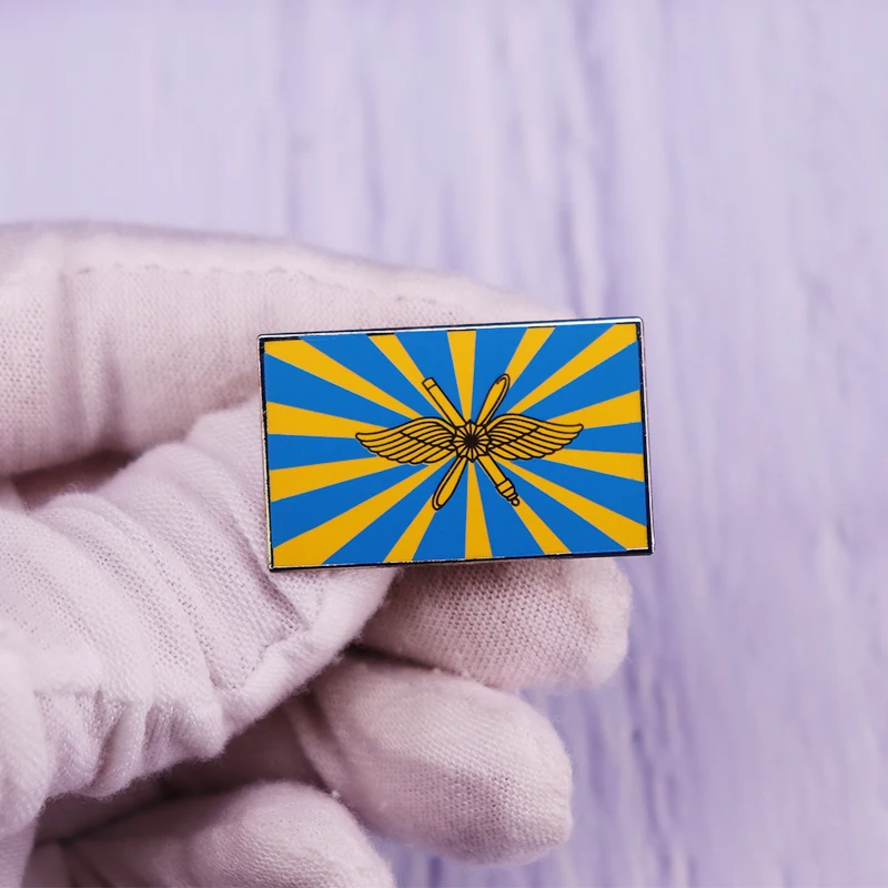 Значок с флагом для украшения российских воздушных войск космических BBC BKC Vks |