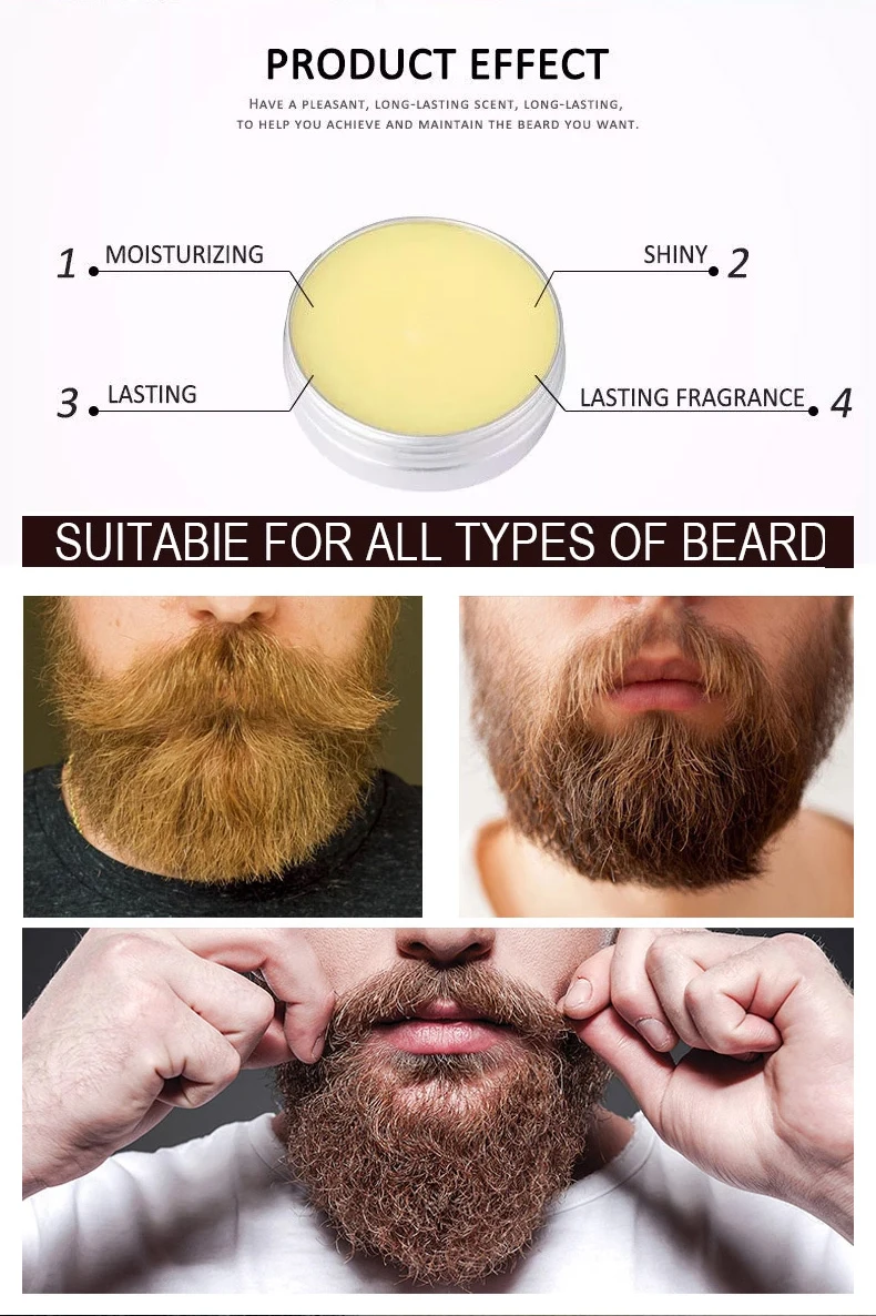 

Wax Balm After Shave Cream Beard Growth Paste TSLM1