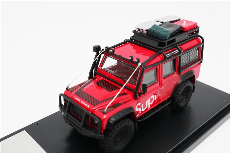 Master 1:64 Land Rover Defender 110 SUP красный с аксессуарами литая модель автомобиля | Игрушки и