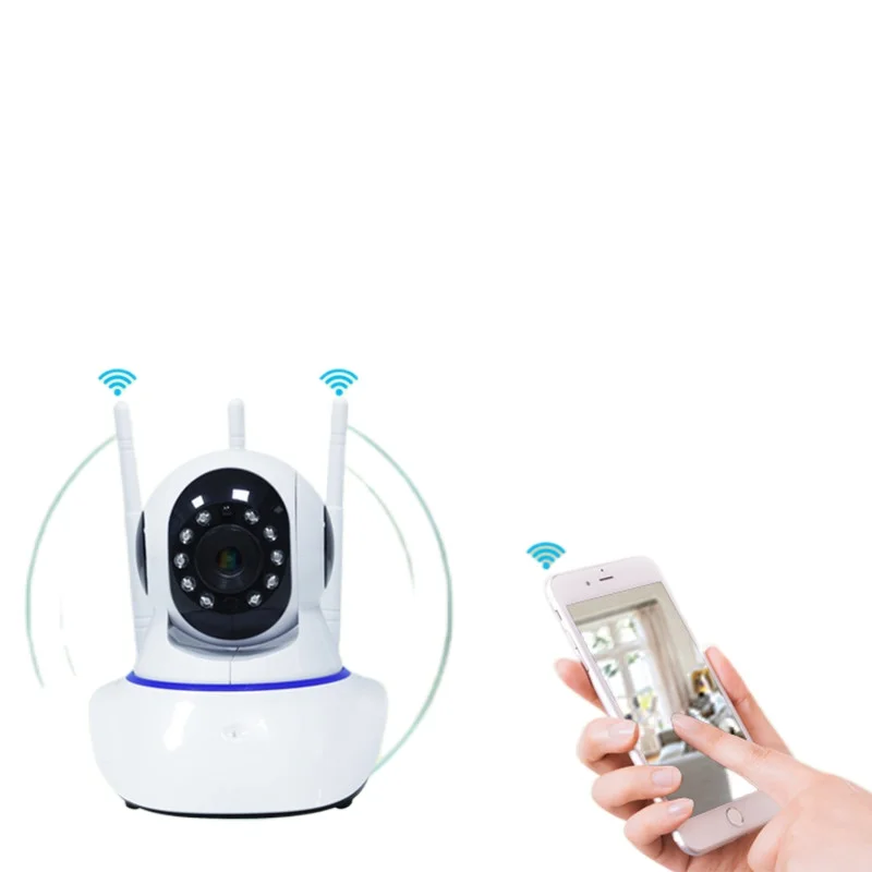 Охранных 1080P 3MP Wi Fi IP Камера аудио запись SD карты памяти P2P HD видеонаблюдения