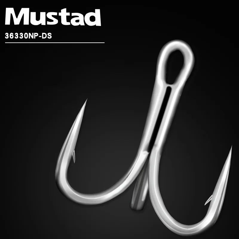 Mustad тройные Крючки 36330 прочные острые Твердые колючие Anzuelos Глубокий Океан