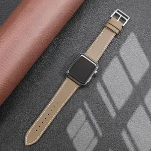 Leather strap for Apple watch band 44mm 40mm iWatch band 38mm 42mm
Single tour watchband bracelet Apple watch series 5 4 3 6 se