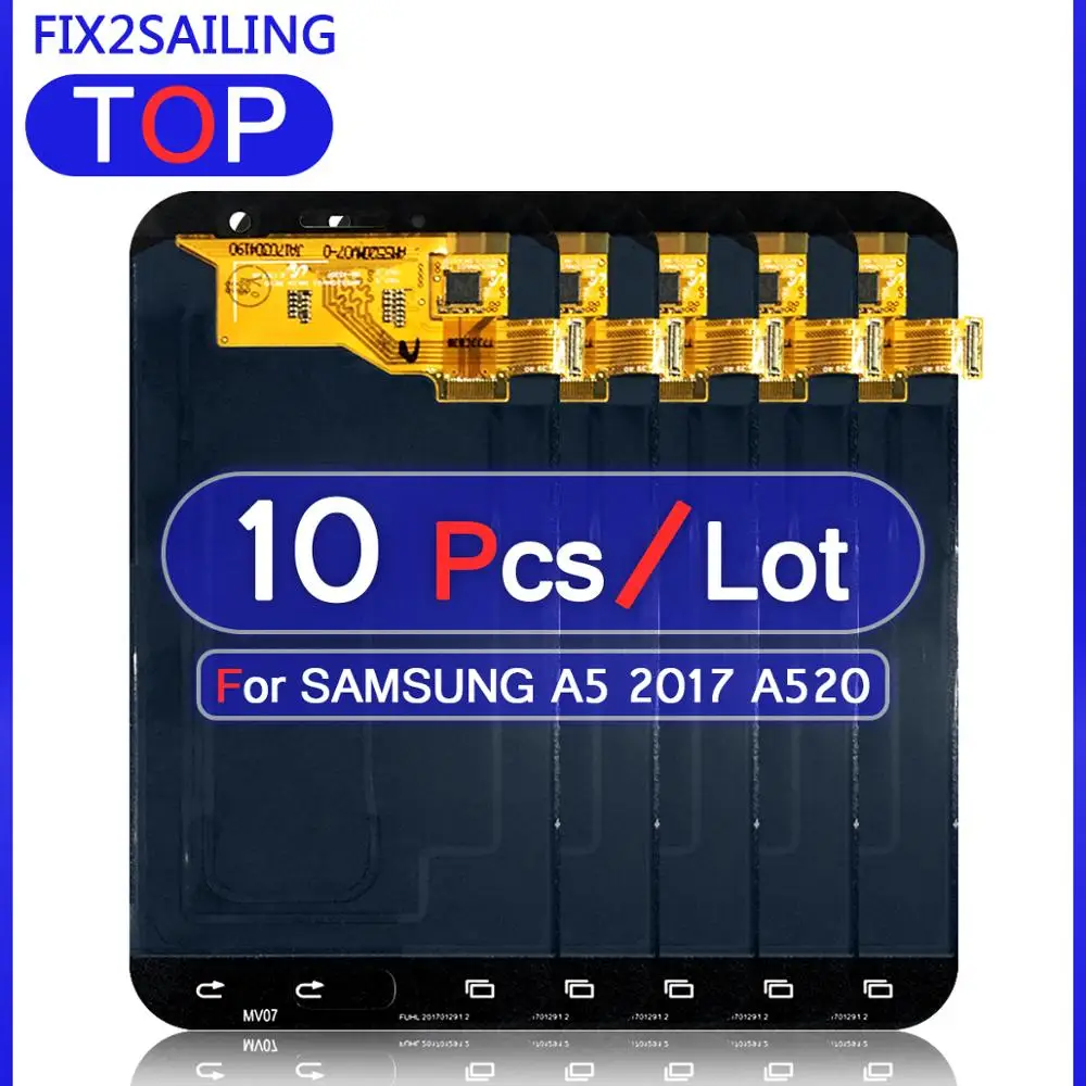 10 шт. для Samsung Galaxy A5 2017 A520F SM A520 ЖК дисплей 100% высококачественный сенсорный экран