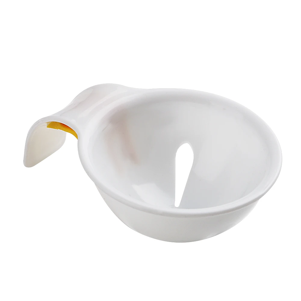 

Egg Separator Chef Dining Cooking Gadget With Silicone Fixed Hook White Yolk Sifting Home Kitchen Tool Plastic