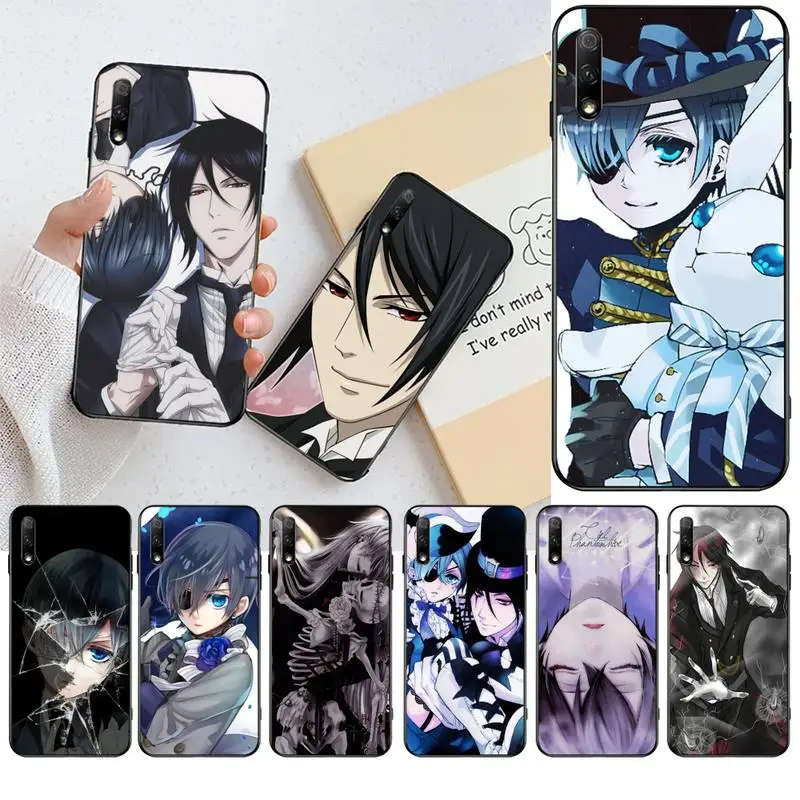 CUTEWANAN Аниме Черный дворецкий Ciel Phantomh клиентский чехол для телефона Huawei Honor 30 20 10 9 8