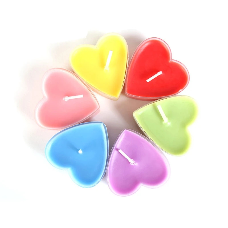 9 шт. ароматические свечи в форме сердца декор для дня рождения свадьбы вечеринки