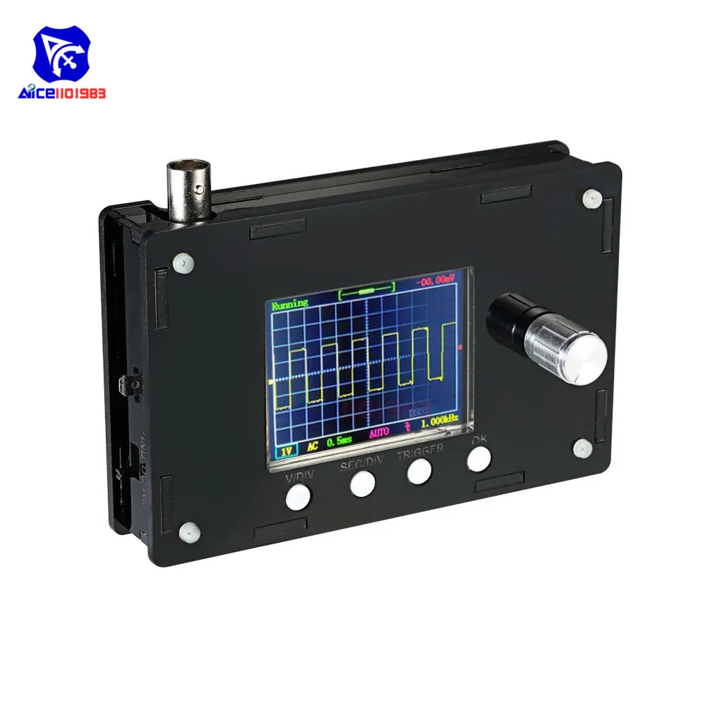 Diymore Полностью Собранный DSO328 2," TFT lcd цифровой осциллограф 1Msps 0-200 кГц STM32 чип с BNC Аллигатор тест клип зонд