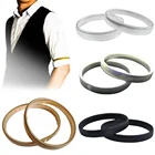 Эластичный браслет для мужчин, с подвязками, нескользящий, металлический, с длинным рукавом