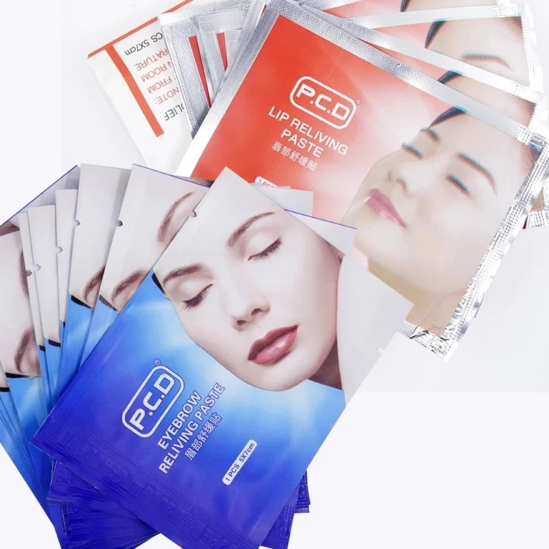 

Восстанавливающий Крем Для Татуировок, 12 шт., безболезненная паста для татуировок, маска для бровей, губ с увлажнением, аксессуары для перма...