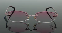 lentes opticos mujer pure titanium eyeglasses frame diamond cutting for edges fashion lady glasses eyewear decorations optical