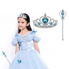 2 шт. корона принцессы для девочек, набор волшебных палочек, реквизит для детского представления и косплея, аксессуары для рождественских праздников Вечерние