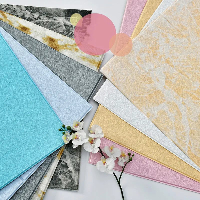 

10PCS 3d Wall Stickers Wallpaper Living Room Bedroom Decoration Room Simulation Wood Grain Personality Creative Anti-collision