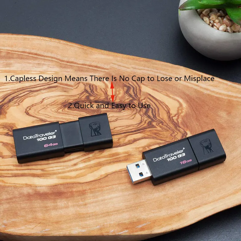 kingston DT100G3 USB флеш-накопитель 16 ГБ 32 ГБ 64 Гб 128 ГБ 256 Гб карта памяти Cle Stick Флешка 3,0 Флешка USB